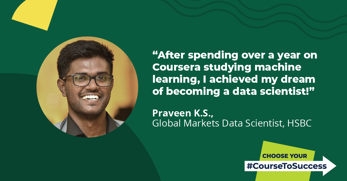 普拉文是如何通过使用Coursera成为一名数据科学家的